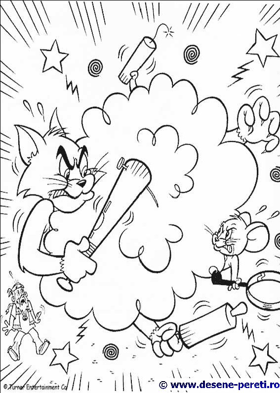tom jerry desene colorat